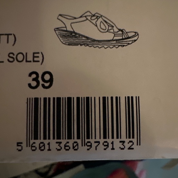 Fly London YEDU 158 Mousse ( Knitt)sneaker lace, blue and white wedge sandal NEW - Picture 5 of 5